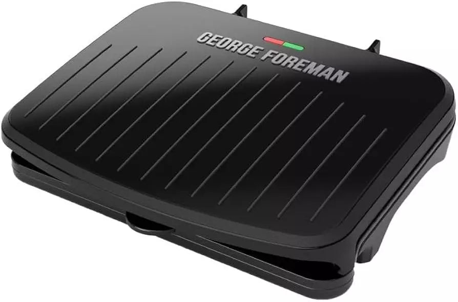 George Foreman Parrilla Eléctrica Familiar | Antiadherente | Ajustable