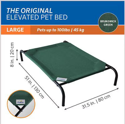 Coolaroo Cama Elevada para Mascotas Grande | Transpirable | Exterior
