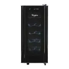 Whirlpool Cava de Vinos 12 Botellas | Control de Temperatura | Negro