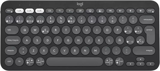 Logitech Pebble K380s Teclado Bluetooth Multidispositivo | Compacto Portátil