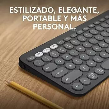 Logitech Pebble K380s Teclado Bluetooth Multidispositivo | Compacto Portátil