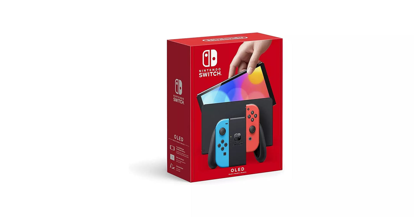 Nintendo Switch OLED 64GB Consola Portátil | Pantalla OLED | Versión Internacional Reacondicionada