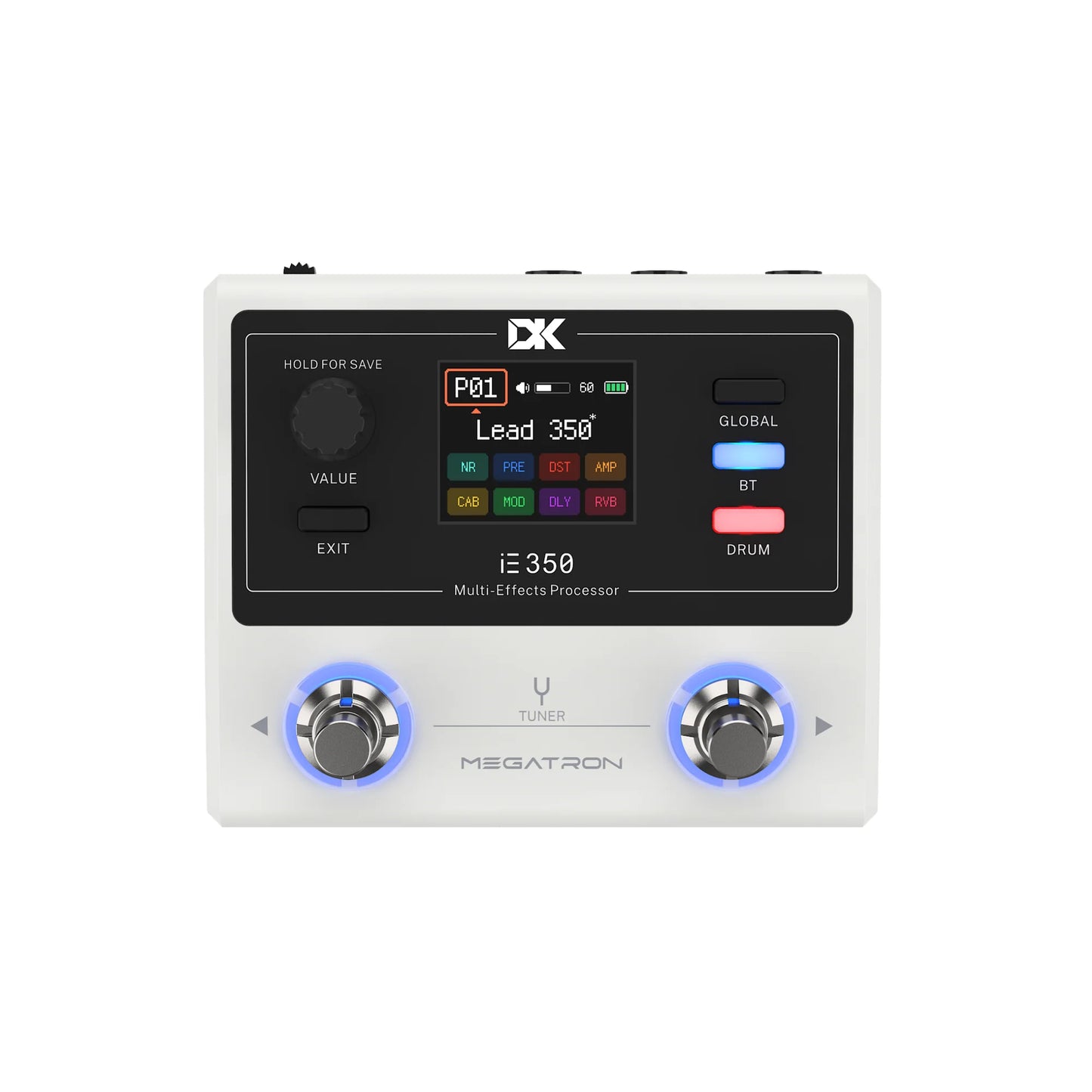 Pedal Multiefectos para Guitarra DK | Procesador de Efectos | Bluetooth | 8 Efectos