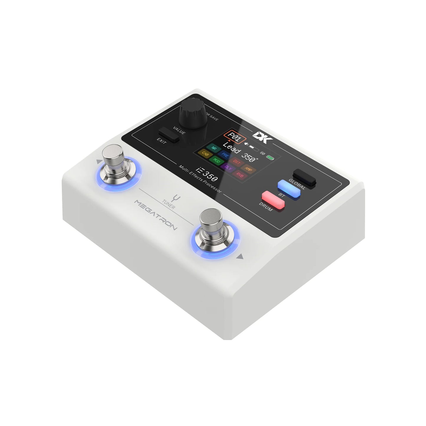 Pedal Multiefectos para Guitarra DK | Procesador de Efectos | Bluetooth | 8 Efectos