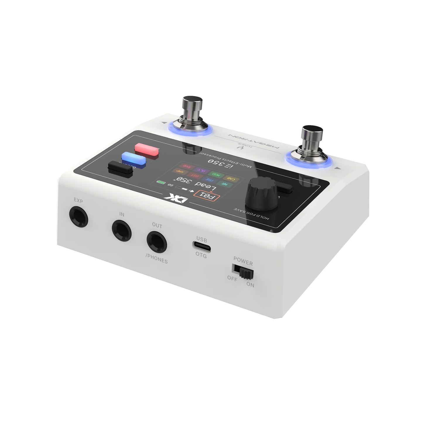 Pedal Multiefectos para Guitarra DK | Procesador de Efectos | Bluetooth | 8 Efectos