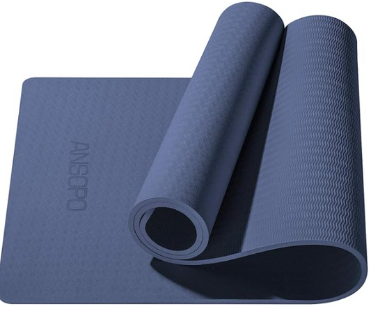 Tapete de Yoga Antideslizante 10mm | TPE Ecológico | Alta Densidad